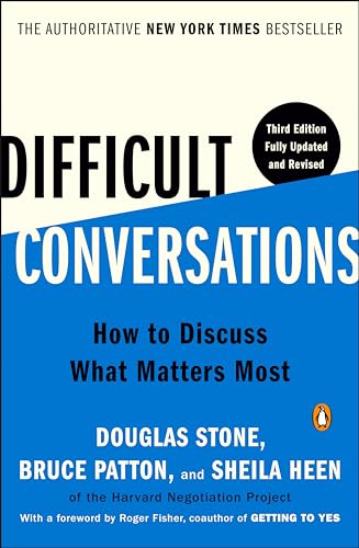 Difficult Conversations: How to Discuss What Matters Most cover